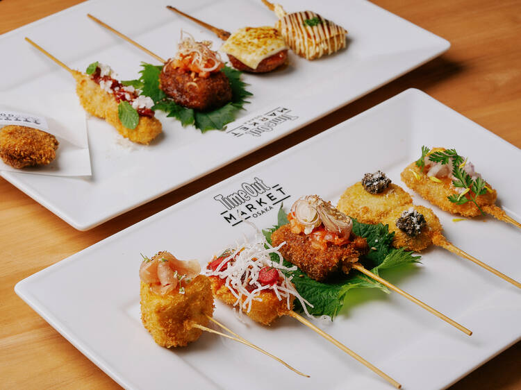 Food and drink at Time Out Market Osaka