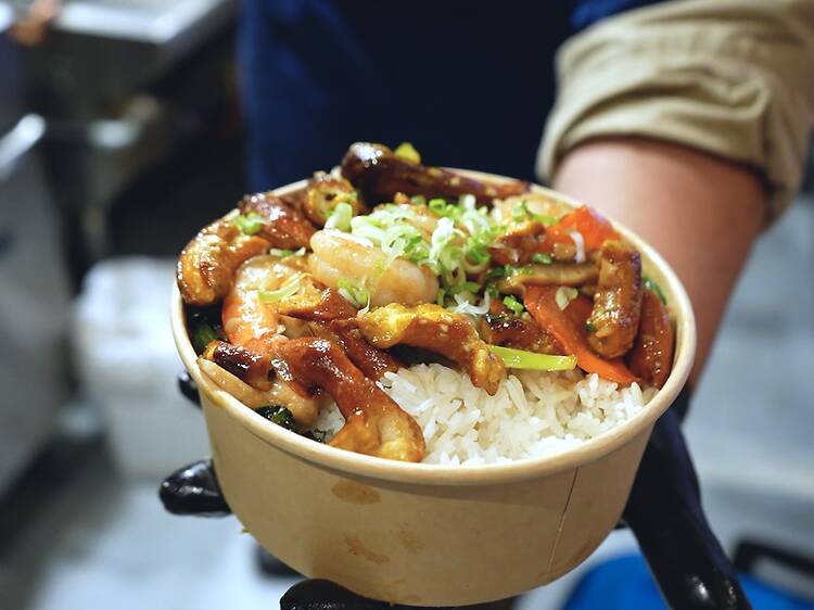 This Union Square food hall is launching a must-watch cooking challenge